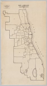 Mapa de Chicago mostrando os limites da ala de American School