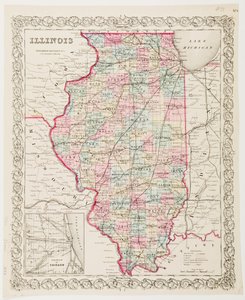 Mapa de Illinois de American School