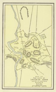 Mapa da Cidade da Roma Antiga durante a sua Grandeza, 30 a 400 dC
