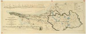 Mapa do novo Aqueduto de Croton, do antigo aqueduto e do oleoduto do Rio Bronx e também das bacias hidrográficas de Croton, Bronx de American School