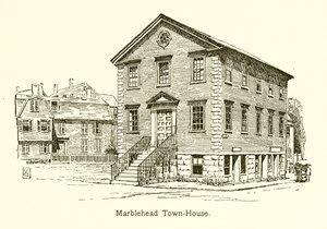 Casa da cidade de Marblehead (gravura) de American School