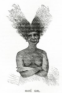 Mare Girl, ilustração do Appletons Journal, 4 de maio de 1872 de American School