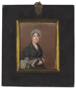 Maria Bowne Osgood, c.1789 (c - c em marfim) de American School