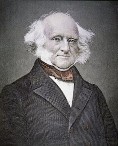 Martin van Buren (1782-1862) (gravação a cores) de American School
