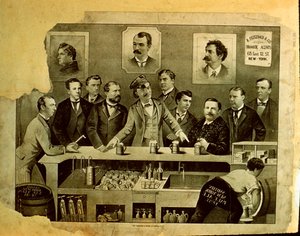 Homens em um bar de American School