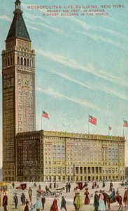 Metropolitan Life Building, Nova York, c.1909-13 de American School