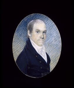 Miniatura de William Cadogan Simes (1773-1824), c. 1810-1824 (aquarela sobre marfim) de American School