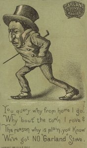 Miserável homem andando com cana de American School