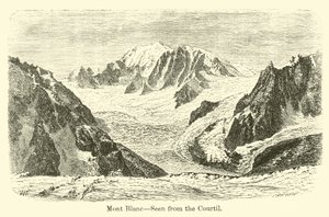Mont Blanc, visto do Courtil de American School