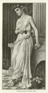 Myrtis, menina de flor romana de American School
