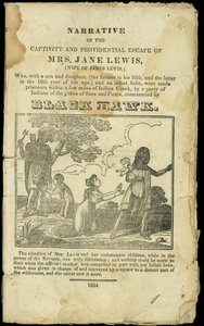 Narrativa do cativeiro e fuga providencial da Sra. Jane Lewis, publicada em 1832 de American School