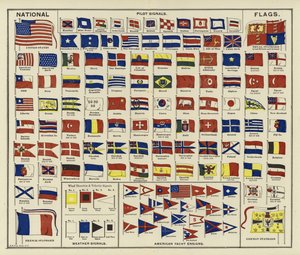 Bandeiras Nacionais, Sinais Piloto, Sinais Meteorológicos, Ensigns American Yacht de American School