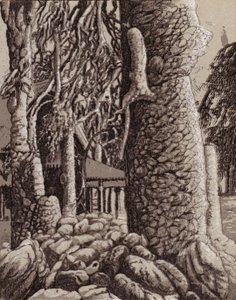 Cataratas do Niágara: As maravilhas do Inverno no Parque (litho) de American School