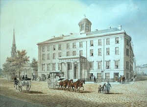 North American Street Scene (wc no vidro) de American School