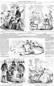 Old Abes Primeira Noite na Casa Branca, c.1860 de American School