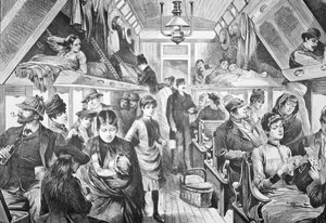 Treinador Aberto do Trem Americano (gravura) de American School