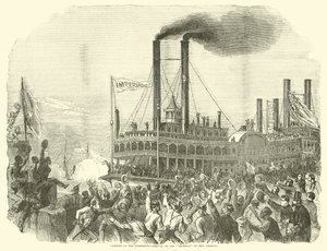 Abertura do Mississippi, chegada do Imperial em Nova Orleans, julho de 1863 de American School