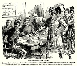 A indignação de Osceola (litografia) de American School