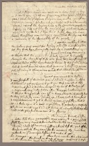 Página 1, Carta de Abigail Adams a John Adams, 31 de Março - 5 de Abril de 1776 (tinta sobre papel) de American School