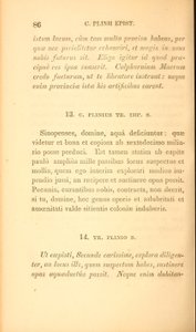 Página de &39;Select letters of Pliny the Younger&39;, Livro X, publicado em Boston de American School