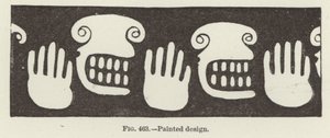 Design pintado, mãos e rostos de American School