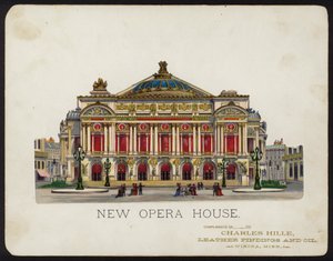Palais Garnier Opera House, Paris, França (chromolitho) de American School