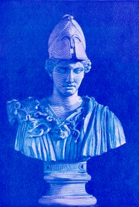 Pallas Athene, ilustração da História da Grécia por Victor Duruy, publicado em 1890 (imagem digitalmente melhorada)