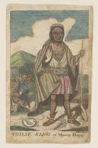 Phillip, Rei do Monte Esperança, pub. 1772 (gravura colorida à mão) de American School