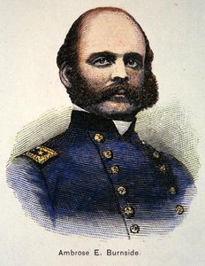 Retrato de Ambrose E. Burnside (cor litho) de American School