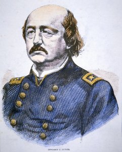 Retrato de Benjamin F. Butler (cor litho) de American School