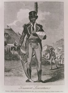 Retrato de François Dominique Toussaint-Louverture (c.1743-1803) (gravura) de American School