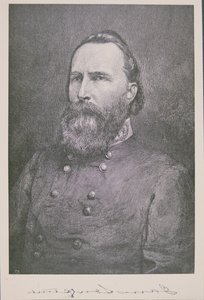 Retrato do General James Longstreet (1821-1904) (litho) de American School