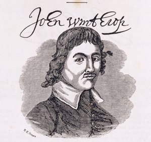 Retrato de John Winthrop (1588-1649), de &39;Connecticut Historical Collections&39;, de John Warner Barber, 1856 de American School