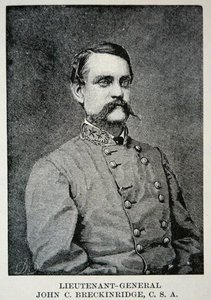 Retrato do tenente-general John Breckinridge (lito) de American School