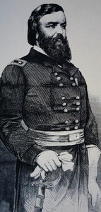 Retrato do Major General John Pope (litho) de American School