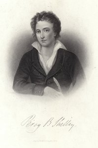 Retrato de Percy Bysshe Shelley de American School