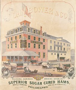 Propaganda de cartazes John Bower & Co.