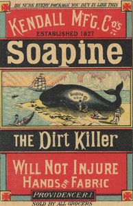 Propaganda de cartazes Kendall Mfg. Cos Soapine, c.1890