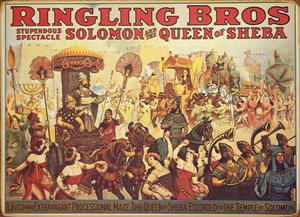 Cartaz publicitário do circo 