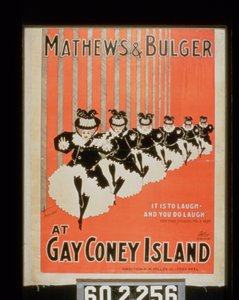 Cartaz para Mathews & Bulger em Gay Coney Island