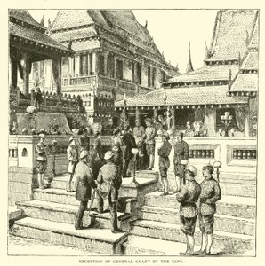 Recepção do general Grant pelo rei de American School