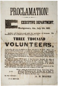 Recrutamento em lote solicitando três mil voluntários, 9 de julho de 1861 de American School