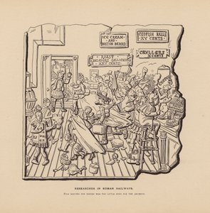 Investigação sobre os caminhos-de-ferro romanos (litografia) de American School