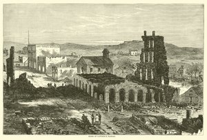 Ruínas de Lawrence, Kansas, agosto de 1863