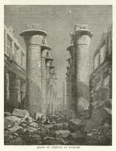 Ruínas do templo em Karnak