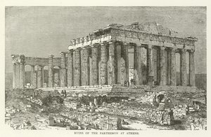 Ruínas do Parthenon em Atenas