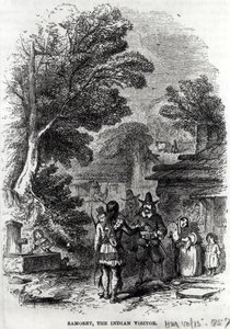 Samoset, o visitante indiano, de &39;Harper&39;s Monthly&39;, 1857 de American School