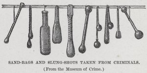 Sacos de Areia e Tiro de Fitas tiradas de Criminosos (litho) de American School