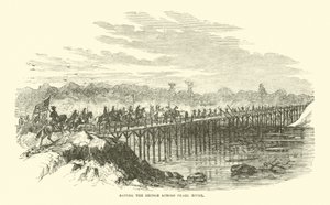 Salvando a ponte sobre o Rio das Pérolas, abril de 1863 de American School