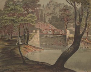 Cena no Wissahickon, c.1880 de American School